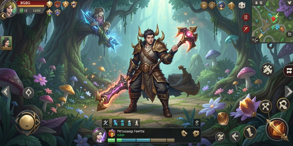 Tampilan gameplay menarik dari 8G8G dengan aksi seru MMORPG.