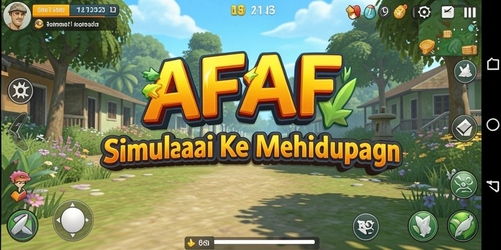 Screenshot gameplay AFAF menampilkan suasana interaksi karakter yang menarik.