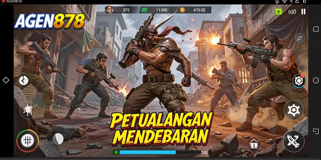 Tampilan gameplay seru AGEN878 dengan aksi mendebarkan.
