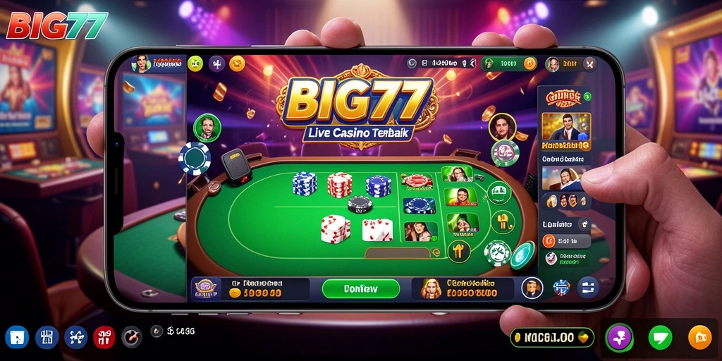 Tampilan utama gameplay BIG77 yang menarik dan interaktif.