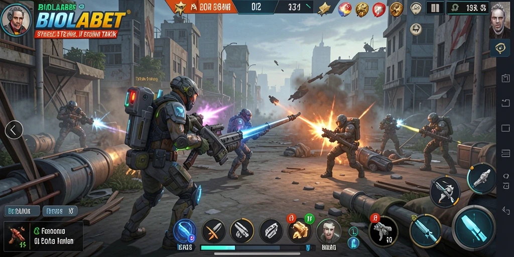 Tangkapan layar gameplay <strong>BIOLABET</strong> menampilkan pertempuran strategi yang mendebarkan.
