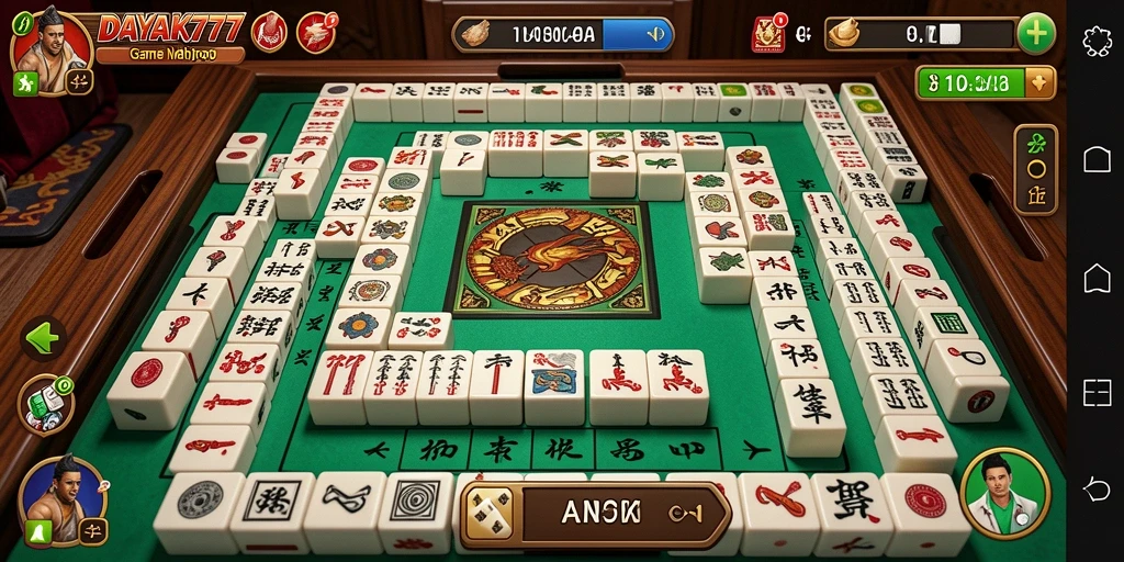 Gameplay menarik dari DAYAK777 dalam permainan Mahjong.