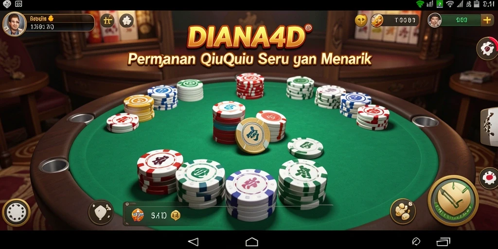 Tampilan gameplay QiuQiu yang seru dan menarik di DIANA4D.