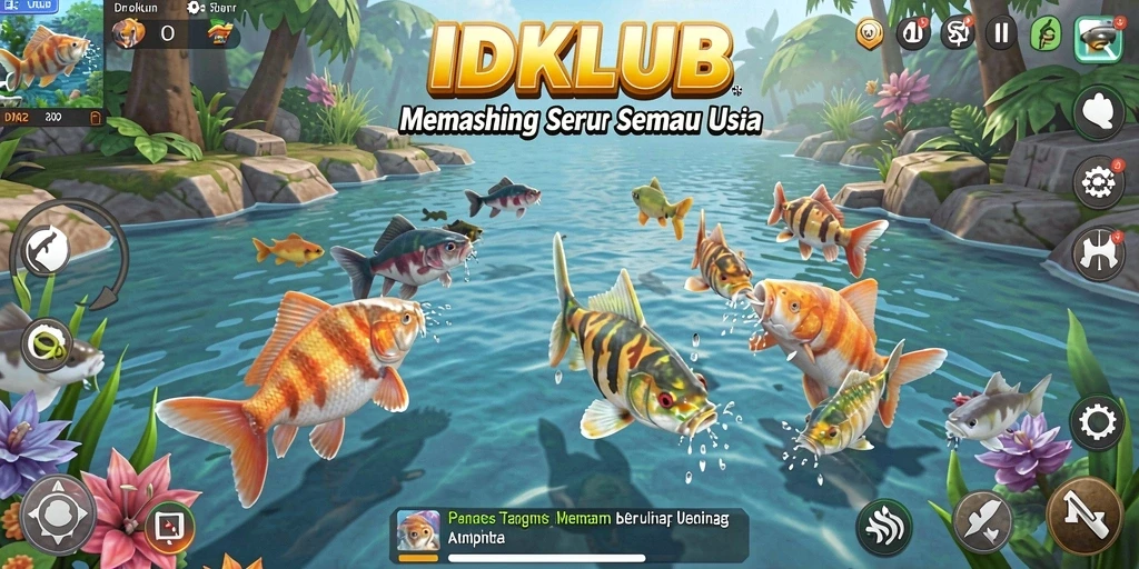 Tampilan menarik dari gameplay <strong>IDKLUB</strong> yang penuh dengan aksi memancing.