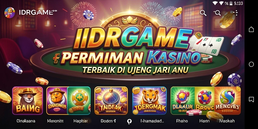 Gameplay seru IDRGAME dengan berbagai pilihan kasino.