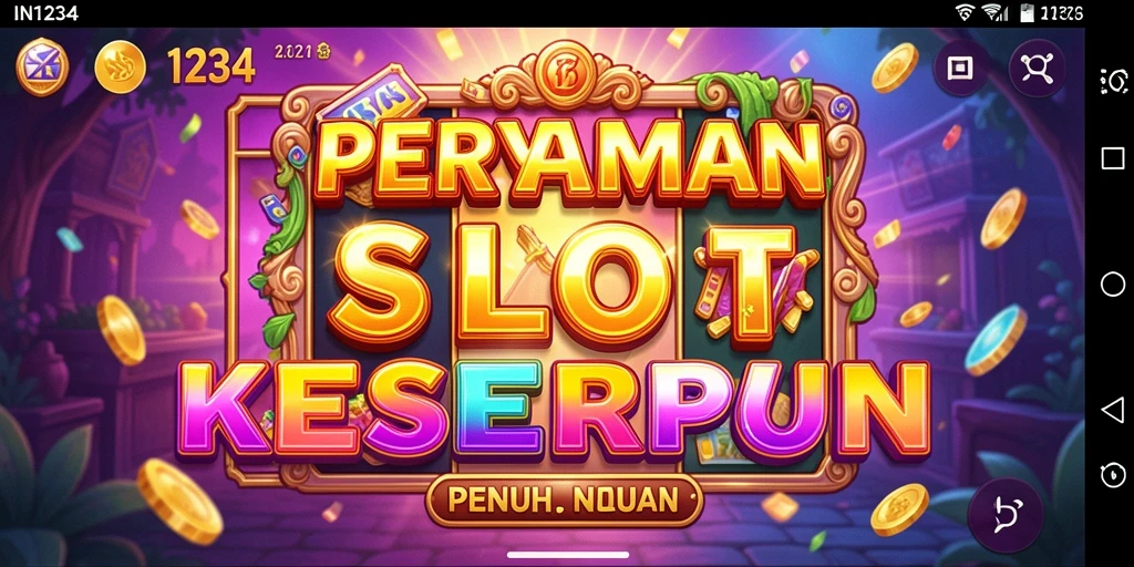 Screenshot gameplay IN1234 menampilkan putaran Slot yang seru.