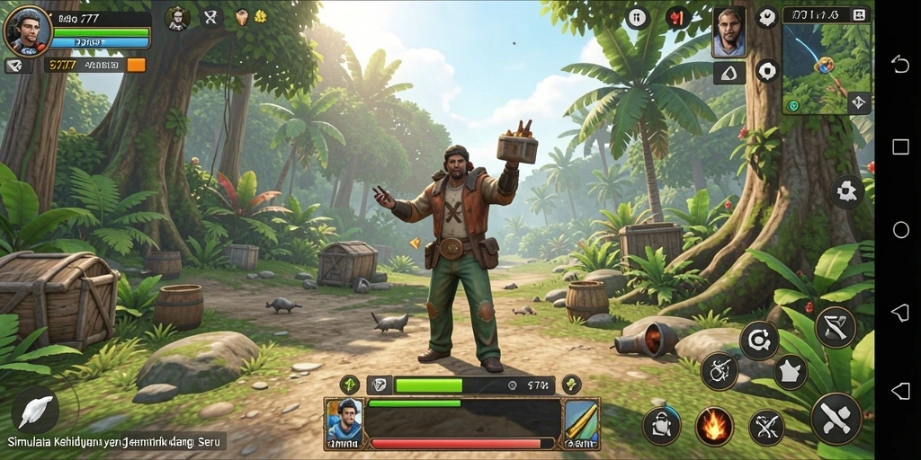 Tampilan gameplay L777 yang menarik dan penuh warna.