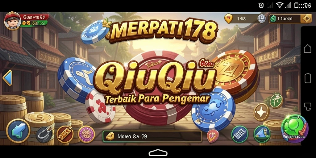 Tampilan menegangkan gameplay QiuQiu di MERPATI178.