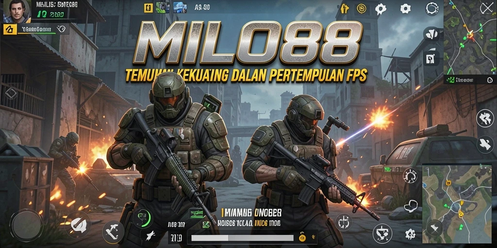 Tampilan gameplay menarik dari MILO88 dalam aksi FPS.