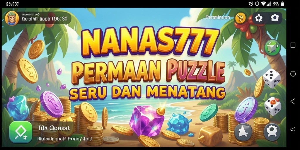 Tampilan gameplay seru dari NANAS777 yang menantang otak.