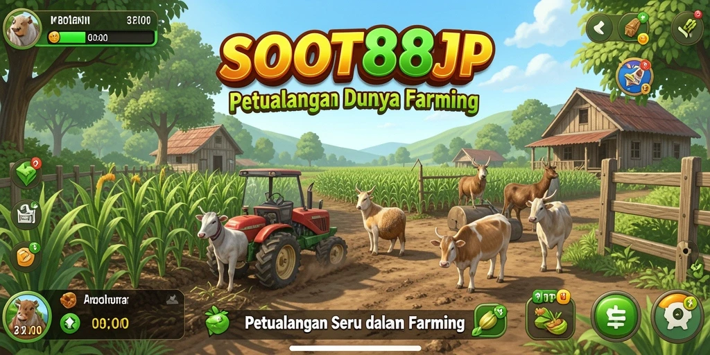 Menampilkan gameplay menarik SLOT88JP dalam menjalani kehidupan petani.