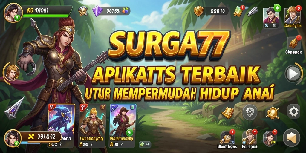 Tampilan antarmuka SURGA77 yang modern dan user-friendly.