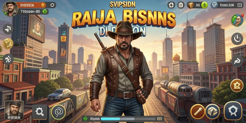 Screenshot gameplay SVIPSIDN yang menampilkan aksi mengelola bisnis Tycoon.